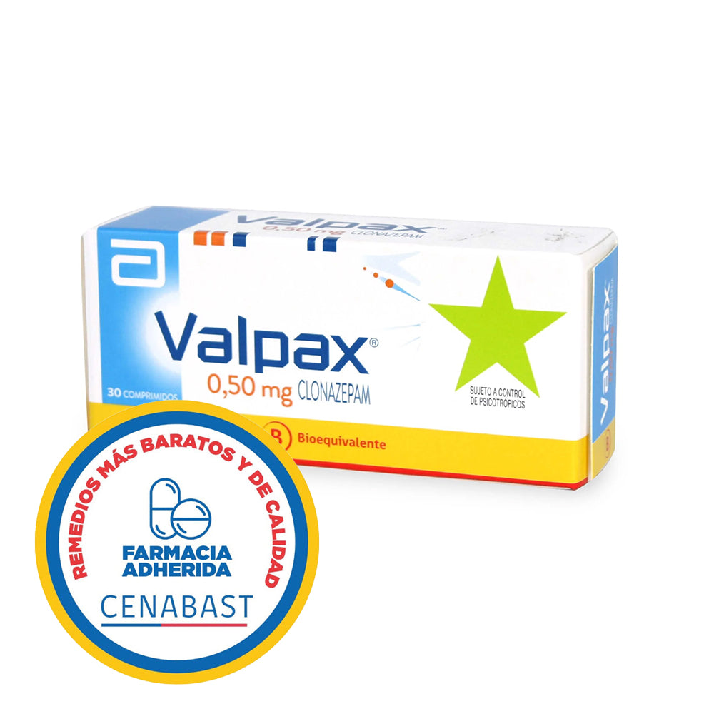 VALPAX 0.5 MG CAJ 30 COM CENABAST