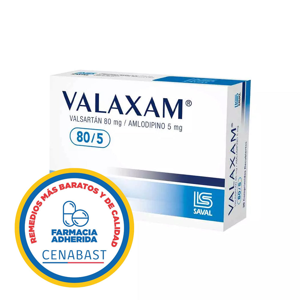 VALAXAM 80/5 X 30 COMPRIMIDOS CENABAST