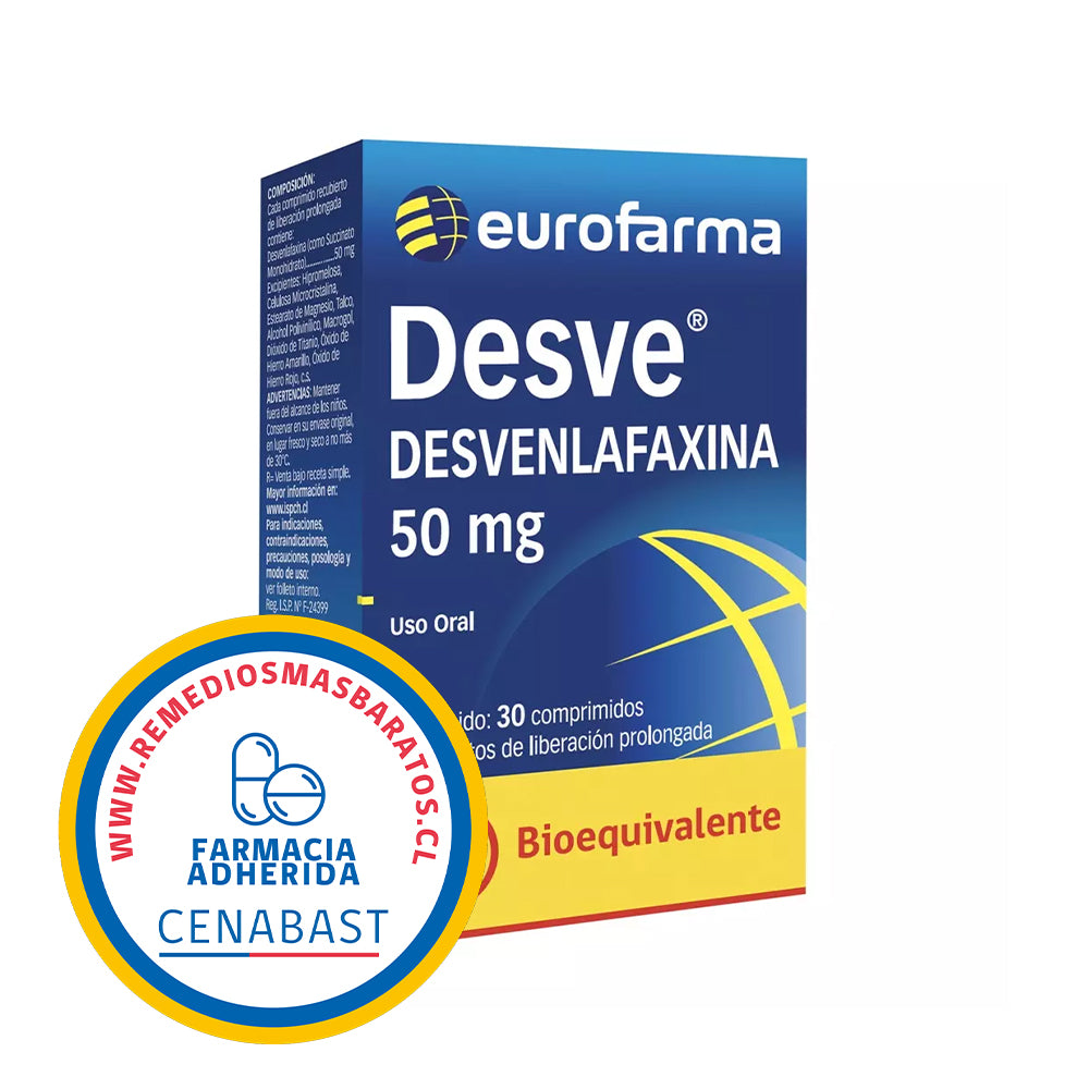 DESVE COM 50 MG X 30 CENABAST