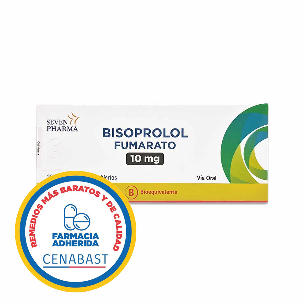 BISOPROLOL 10MG X 30 COMPRIMIDOS CENABAST