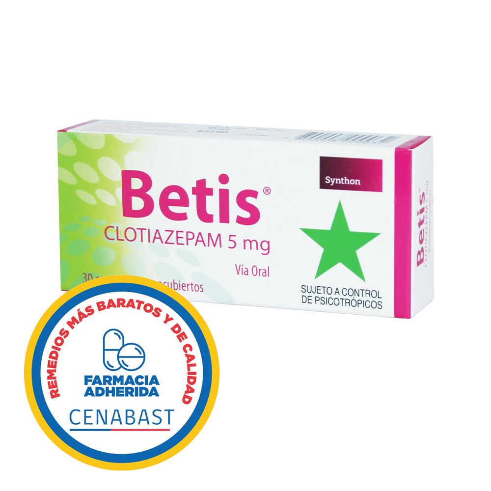 BETIS 5 MG X 30 COM CENABAST
