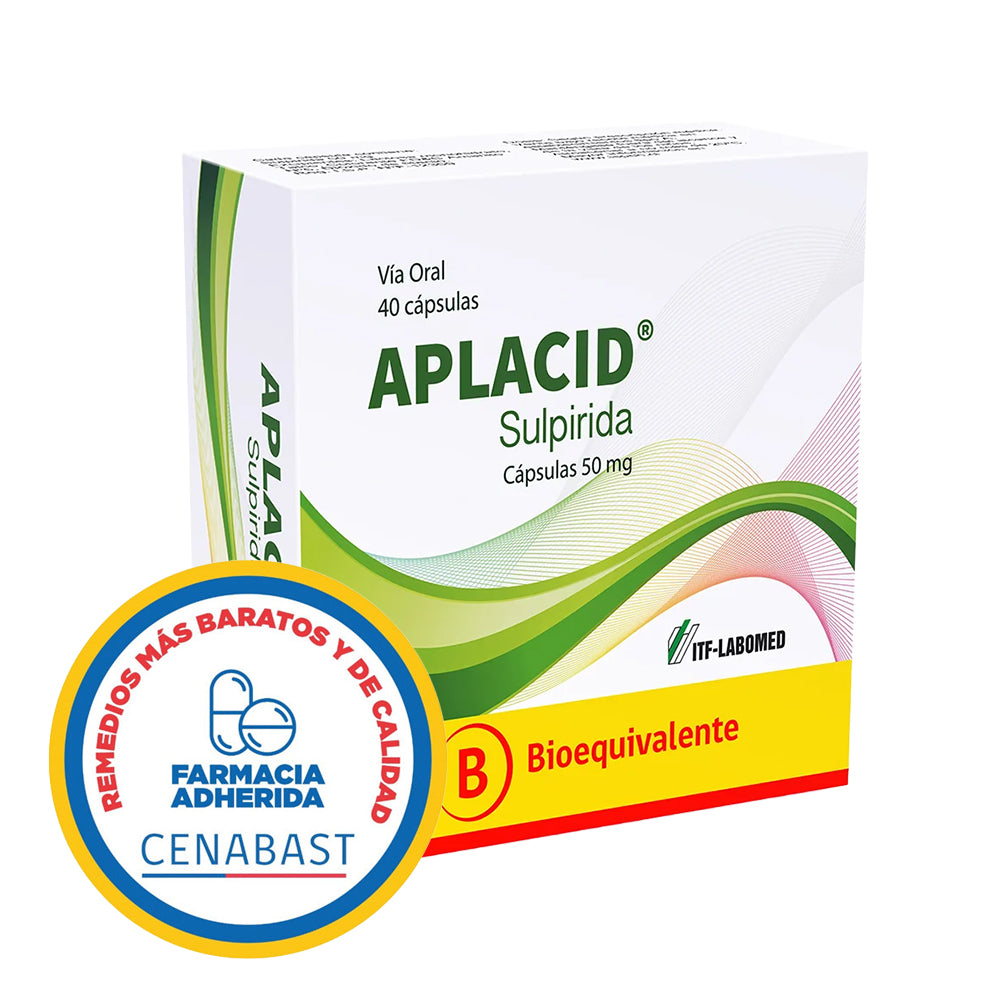 APLACID 50MG X 40 CAPSULAS CENABAST