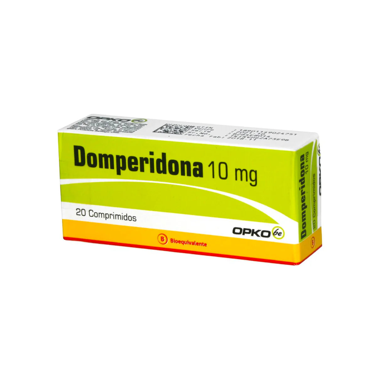 DOMPERIDONA 10 MG 20 COMPRIMIDOS