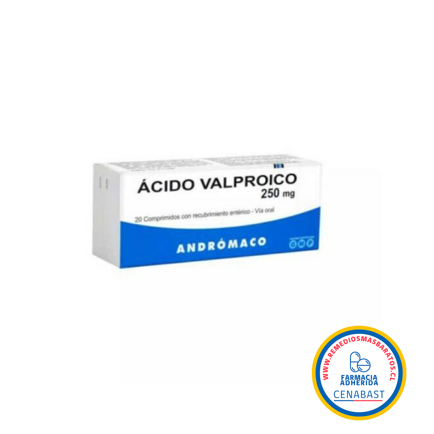 ACIDO VALPROICO 250 MG X 20 COMPRIMIDOS CENABAST