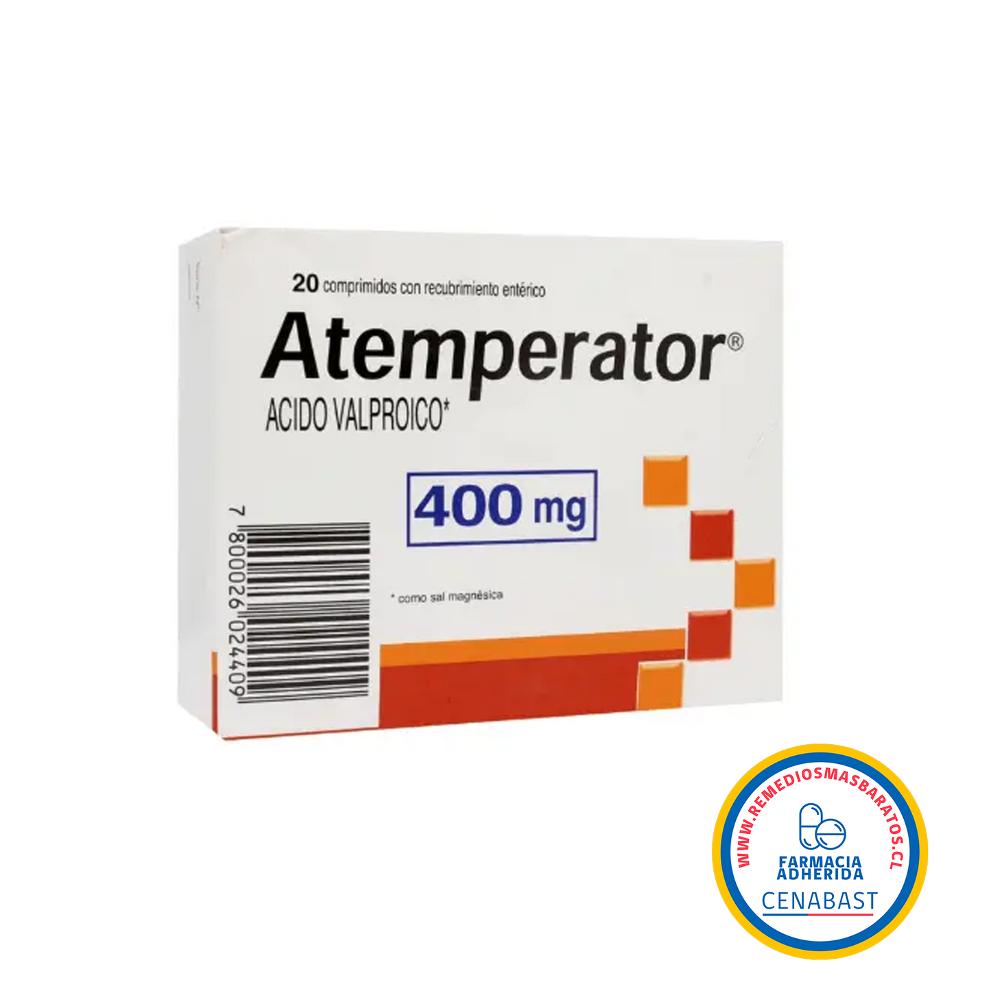 ATEMPERATOR 400 MG X 20 COMPRIMIDOS CENABAST