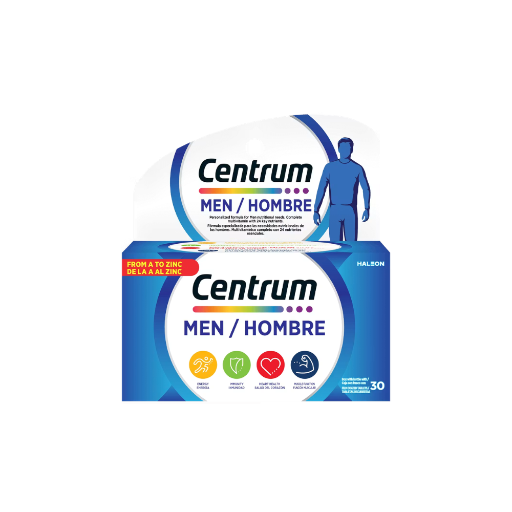 CENTRUM HOMBRE 30 COMP.REC.