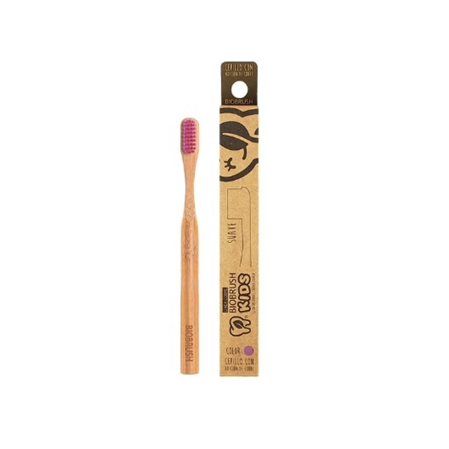 CEPILLO DENTAL BIOBRUSH SUAVE KIDS VIOLETA.