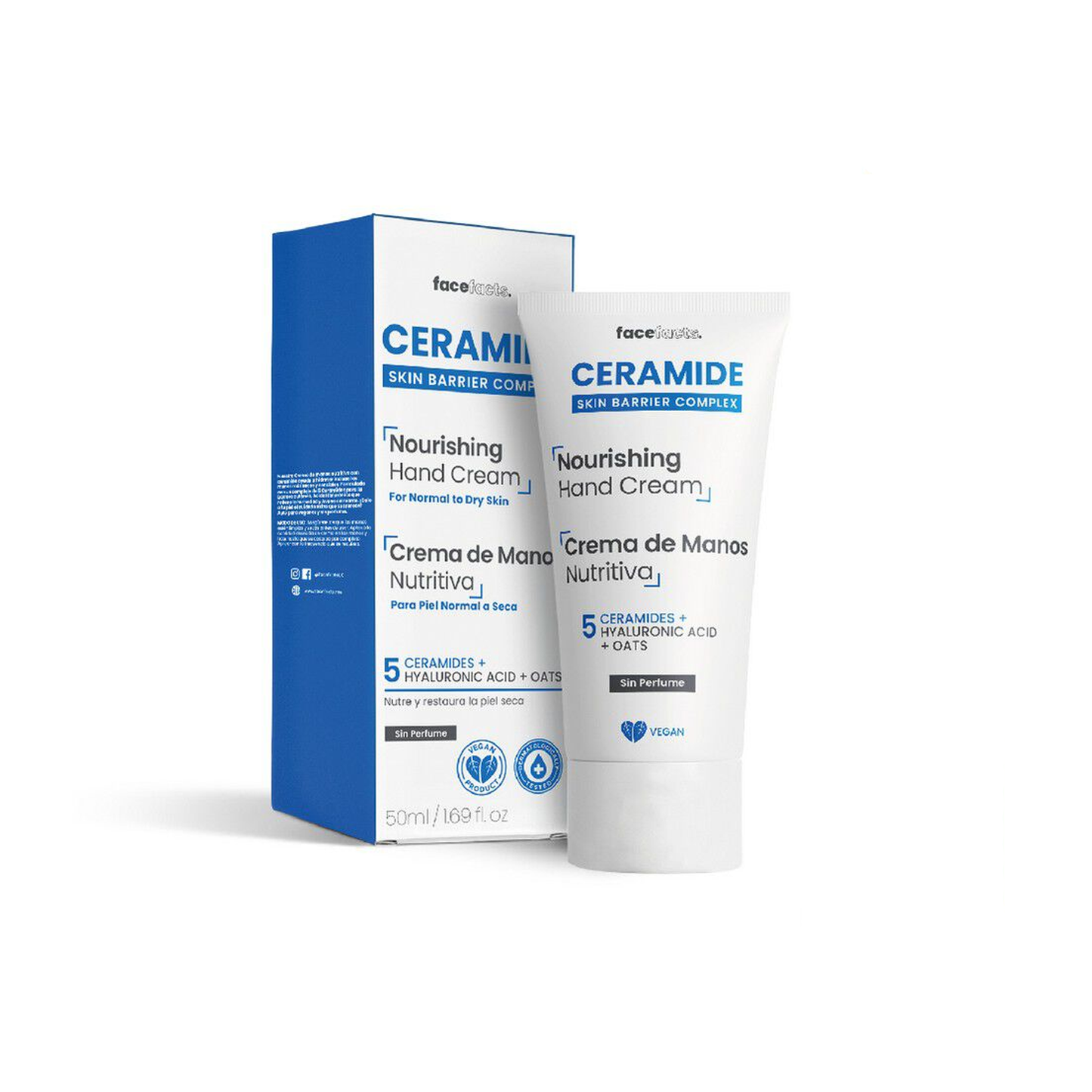 CERAMIDE CREMA DE MANOS NUTRITIVA 50 ML.