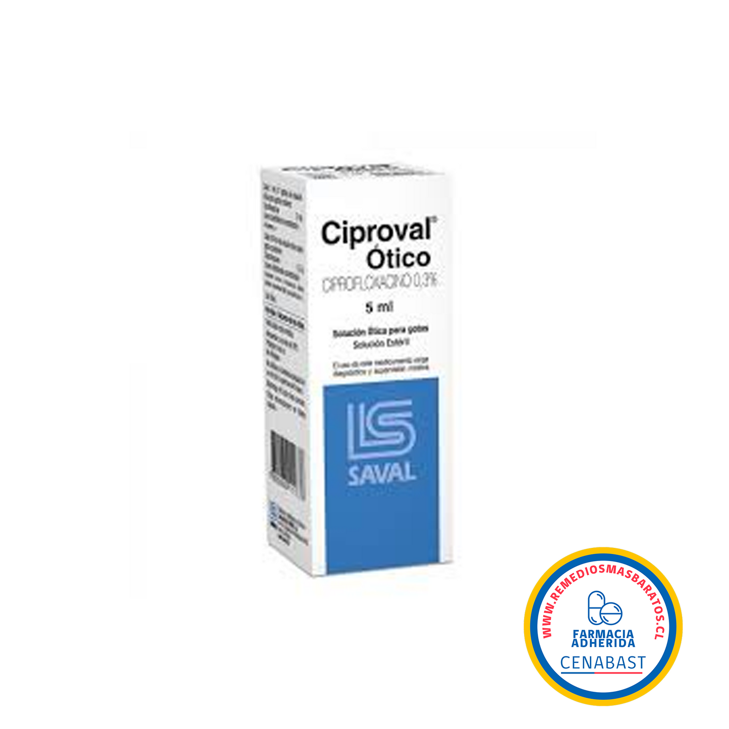 CIPROVAL OTICO 0,3/ 5ML