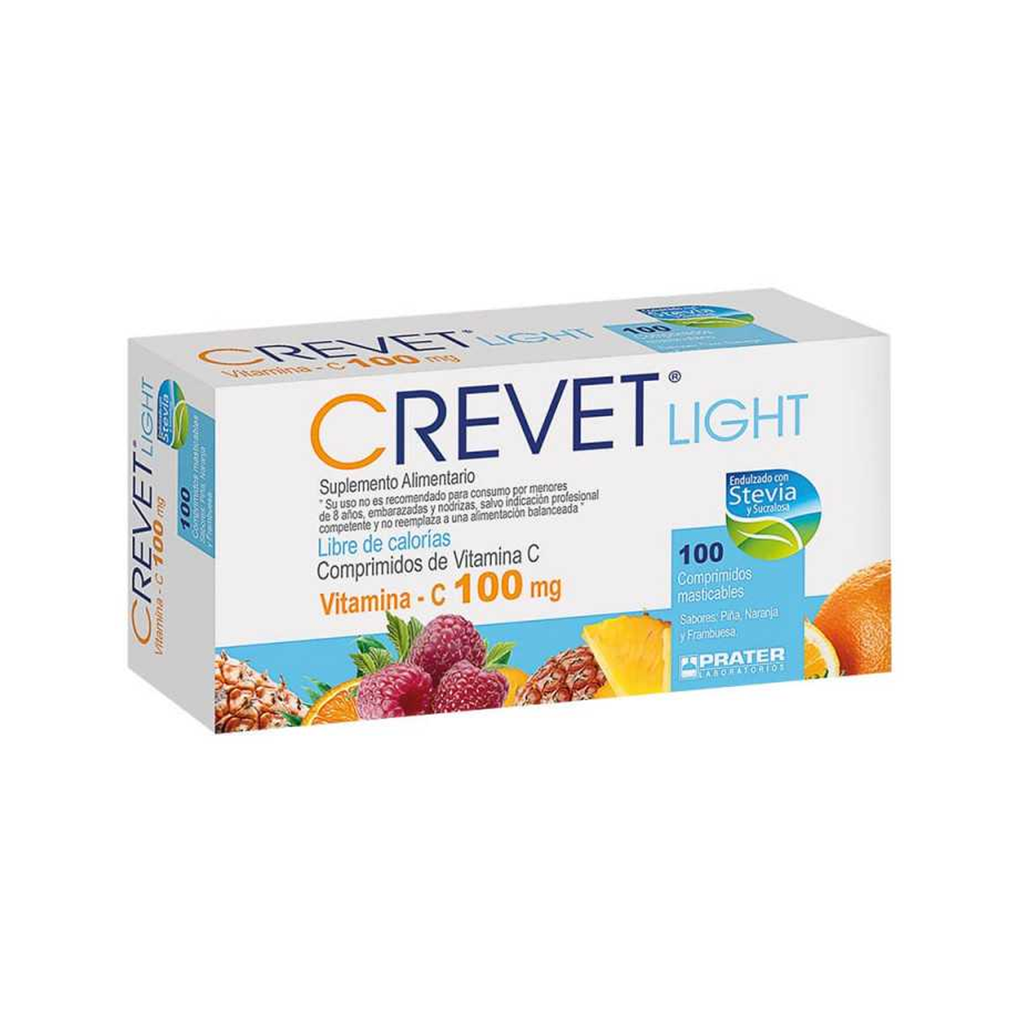 CREVET LIGHT COM 100 MG X 100 COMP PRATER