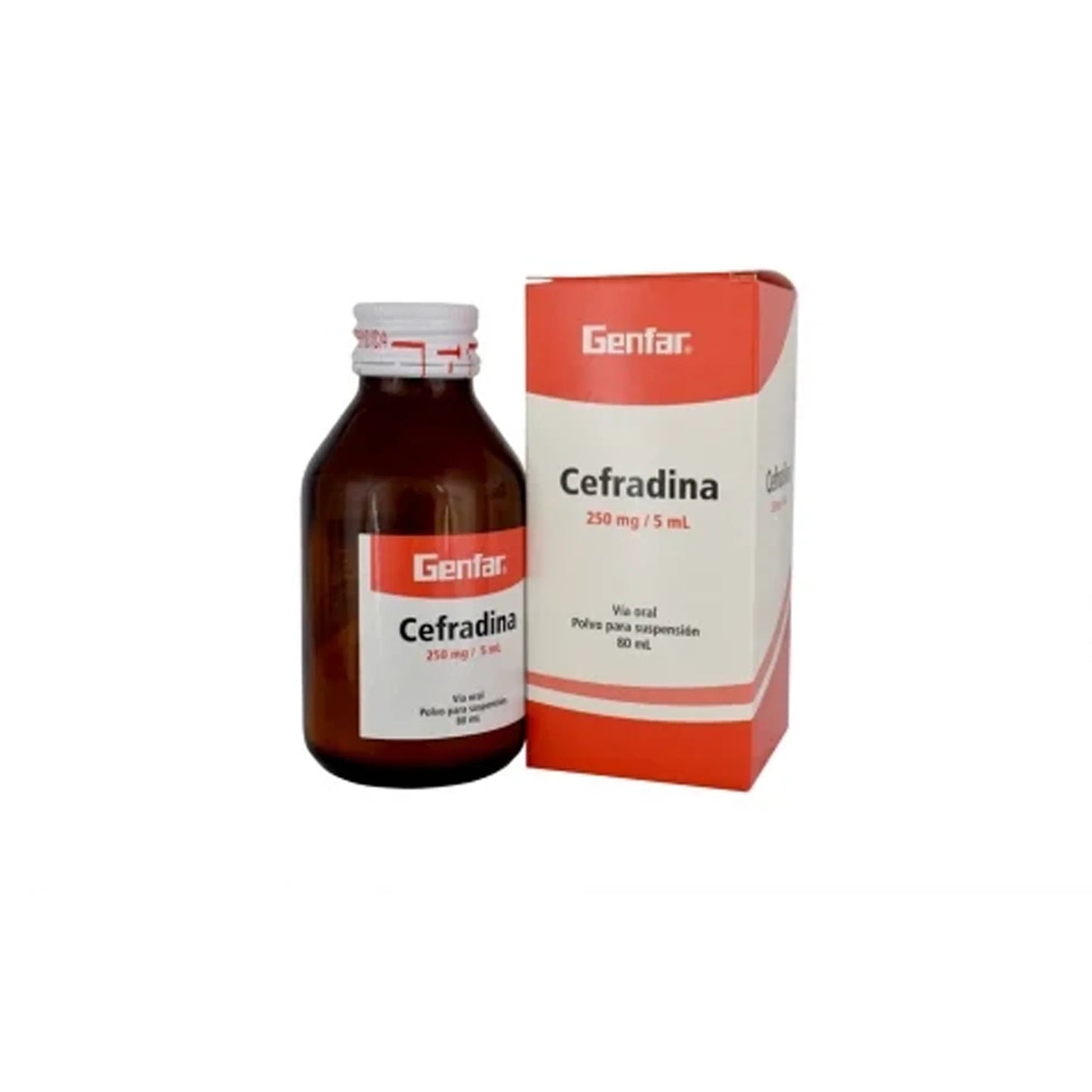 Cefradina suspensión Oral 250 mg/5ml