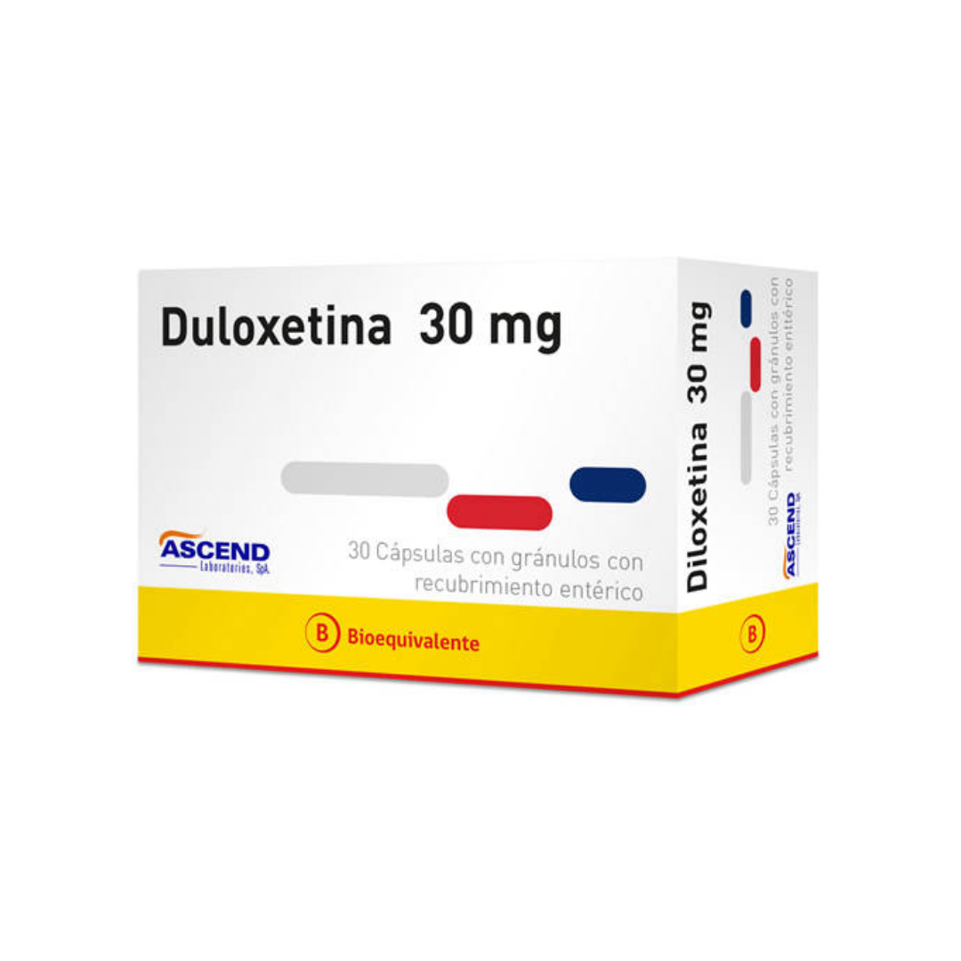 DULOXETINA 30MG 30 CÁPSULAS
