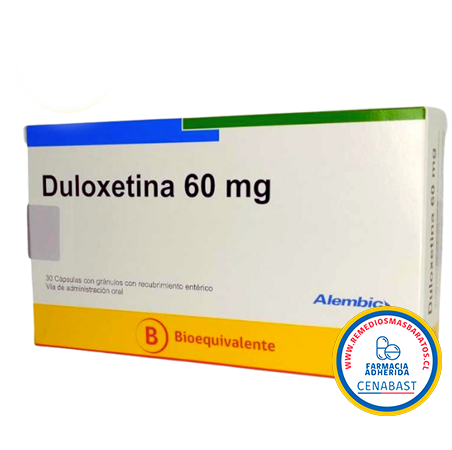 DULOXETINA 60 MG 30 CÁPSULAS ALEMBIC