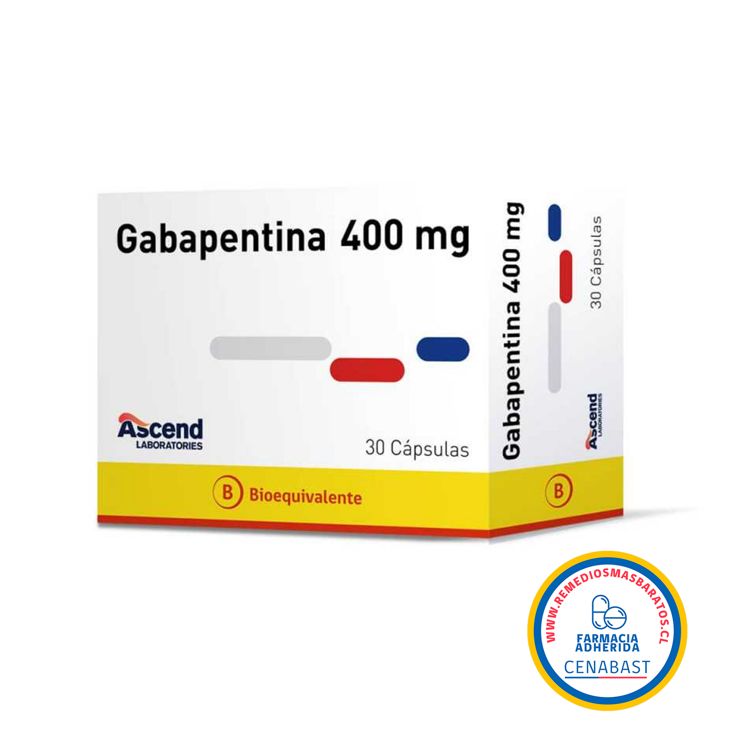 GABAPENTINA 400 MG X 30 CÁPSULAS