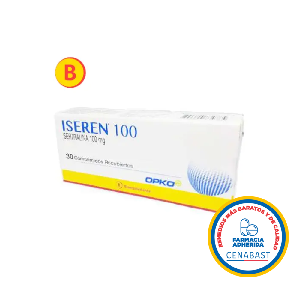 ISEREN 100 MG X 30 COM CENABAST