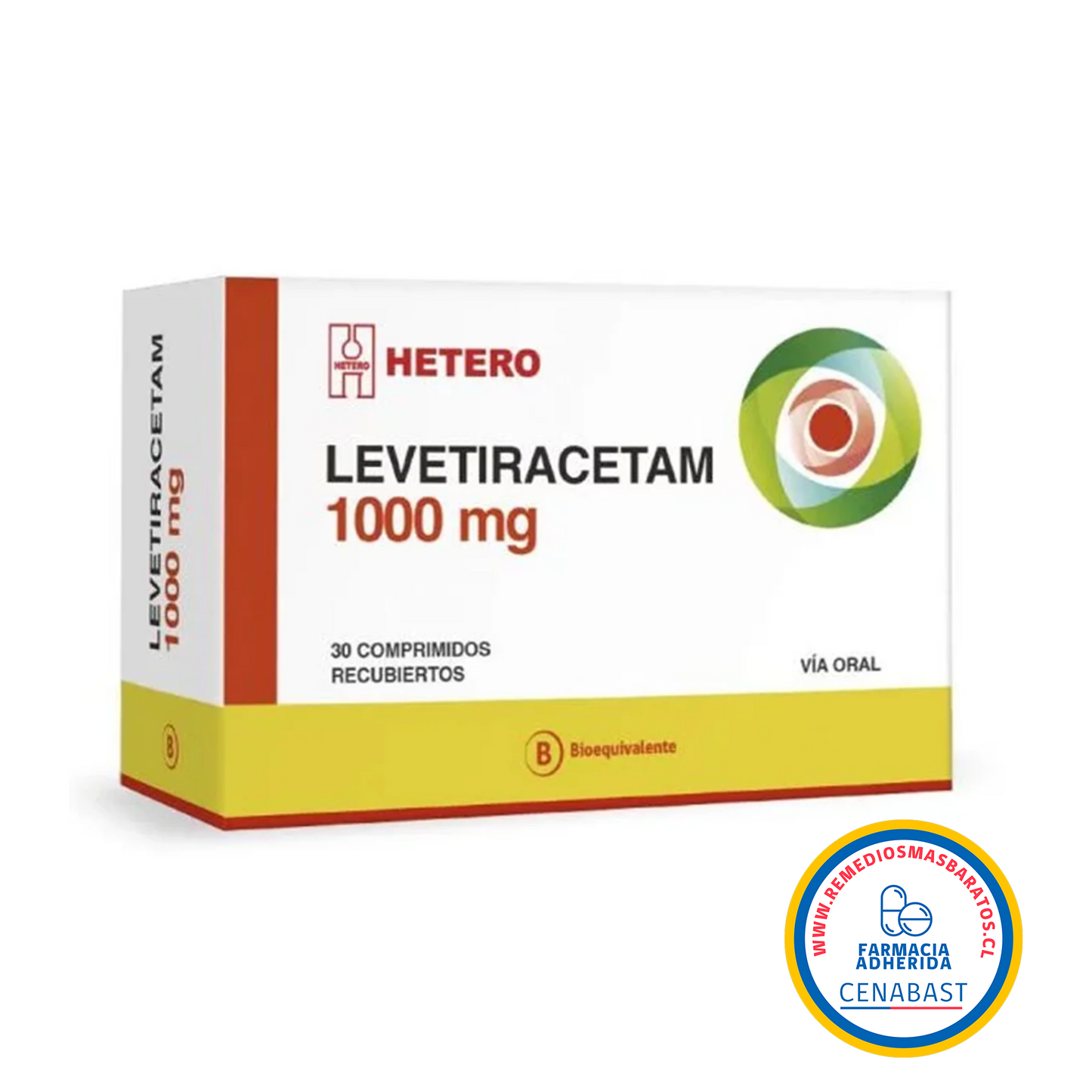 LEVETIRACETAM 1000 MG X 30 COMPRIMIDOS