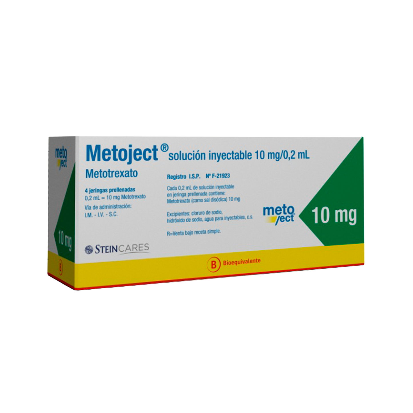 METOJECT® 10 MG/0.2 ML X 4 JERINGAS PRE-LLENADAS
