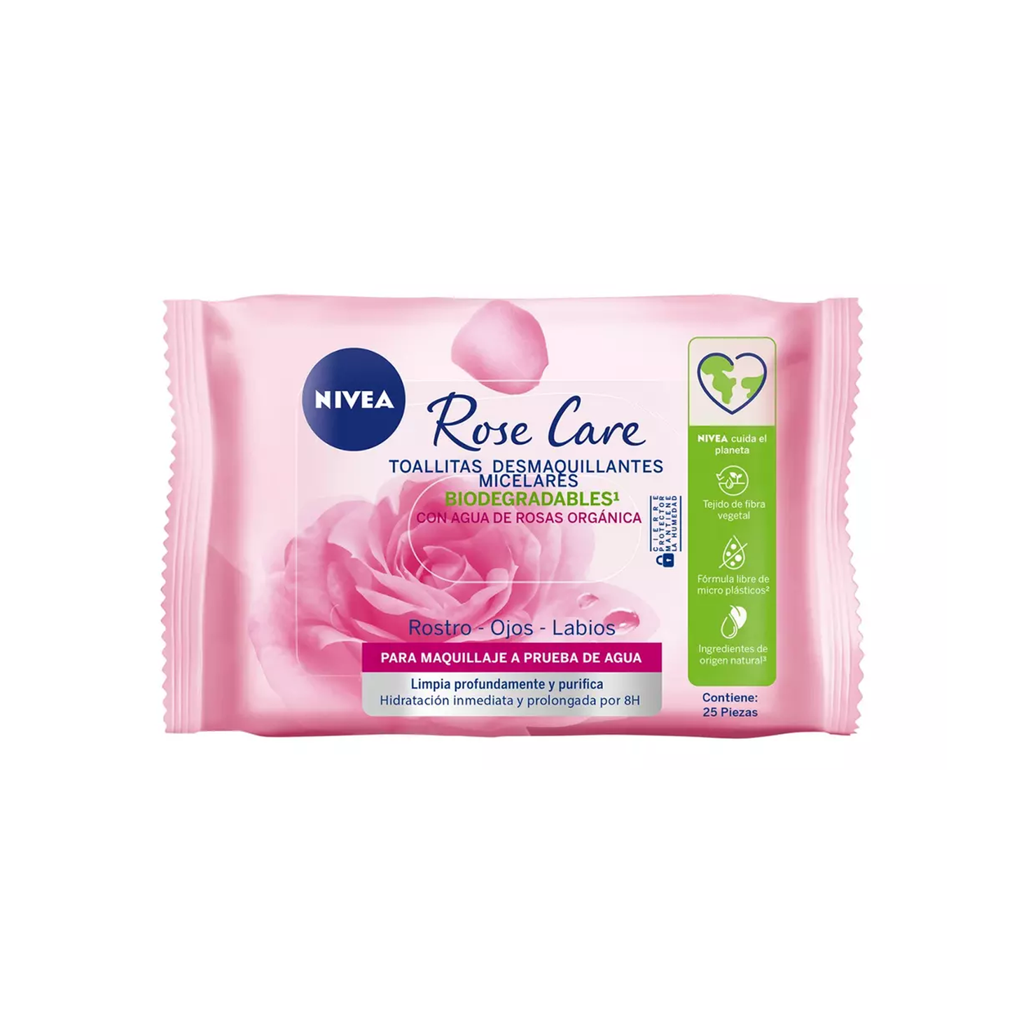 NIVEA 3 en 1 TOALLITAS DESMAQUILLANTES BIODEGRADABLES