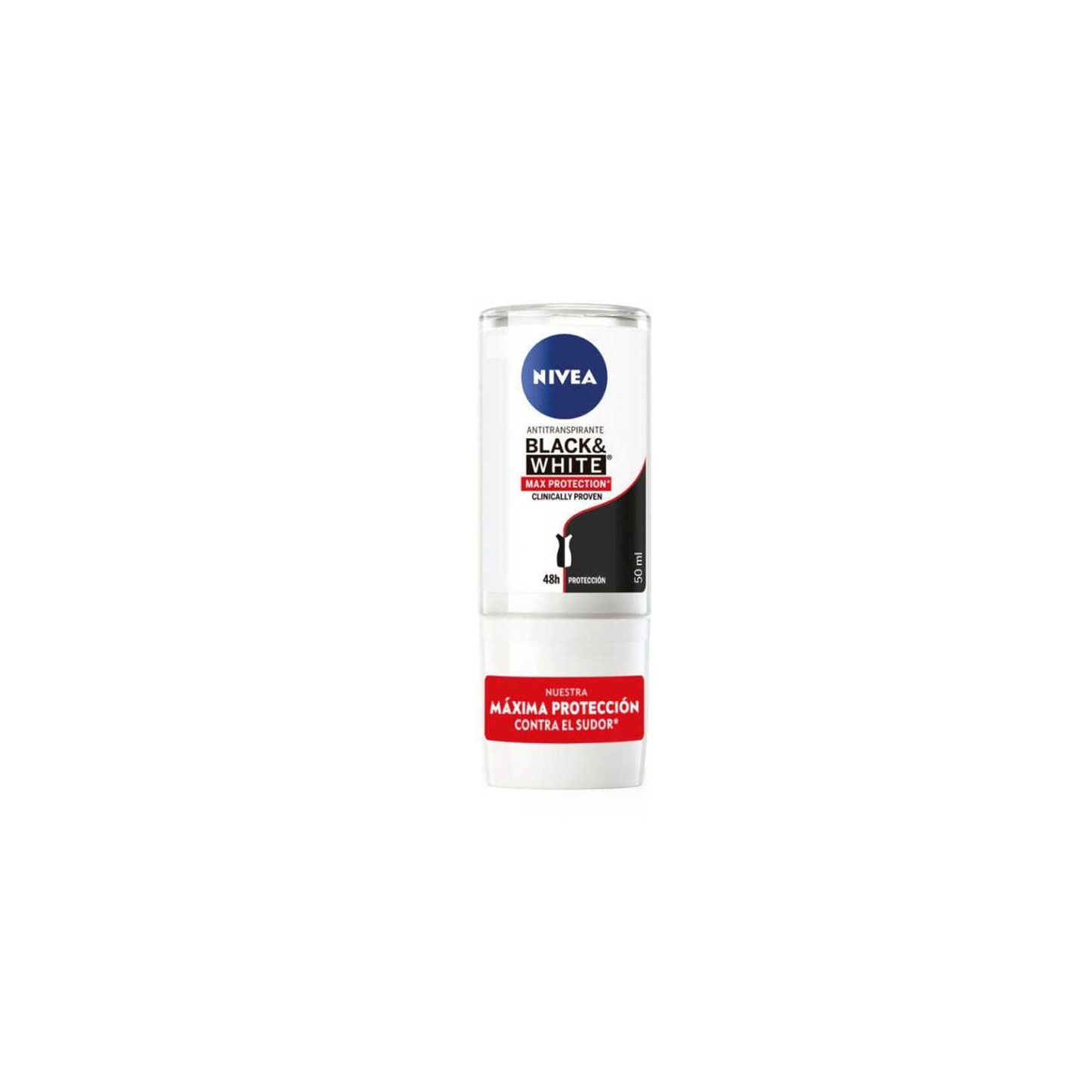 NIVEA DEO ROLLON B&W MAXIMA PROTECCION MUJER X 50 ML.