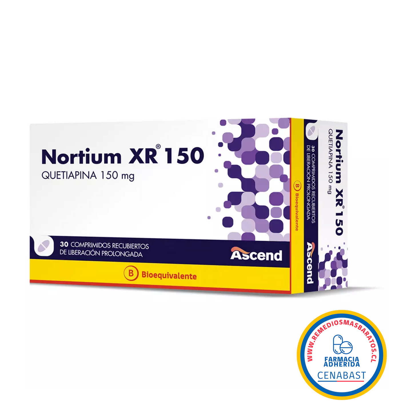 NORTIUM XR 150 MG X 30 COM. LP. CENABAST