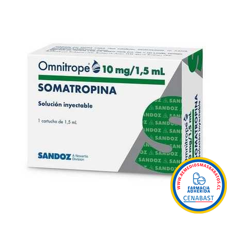 OMNITROPE 10MG/ 1.5 ML SOLUCION INYECTABLE