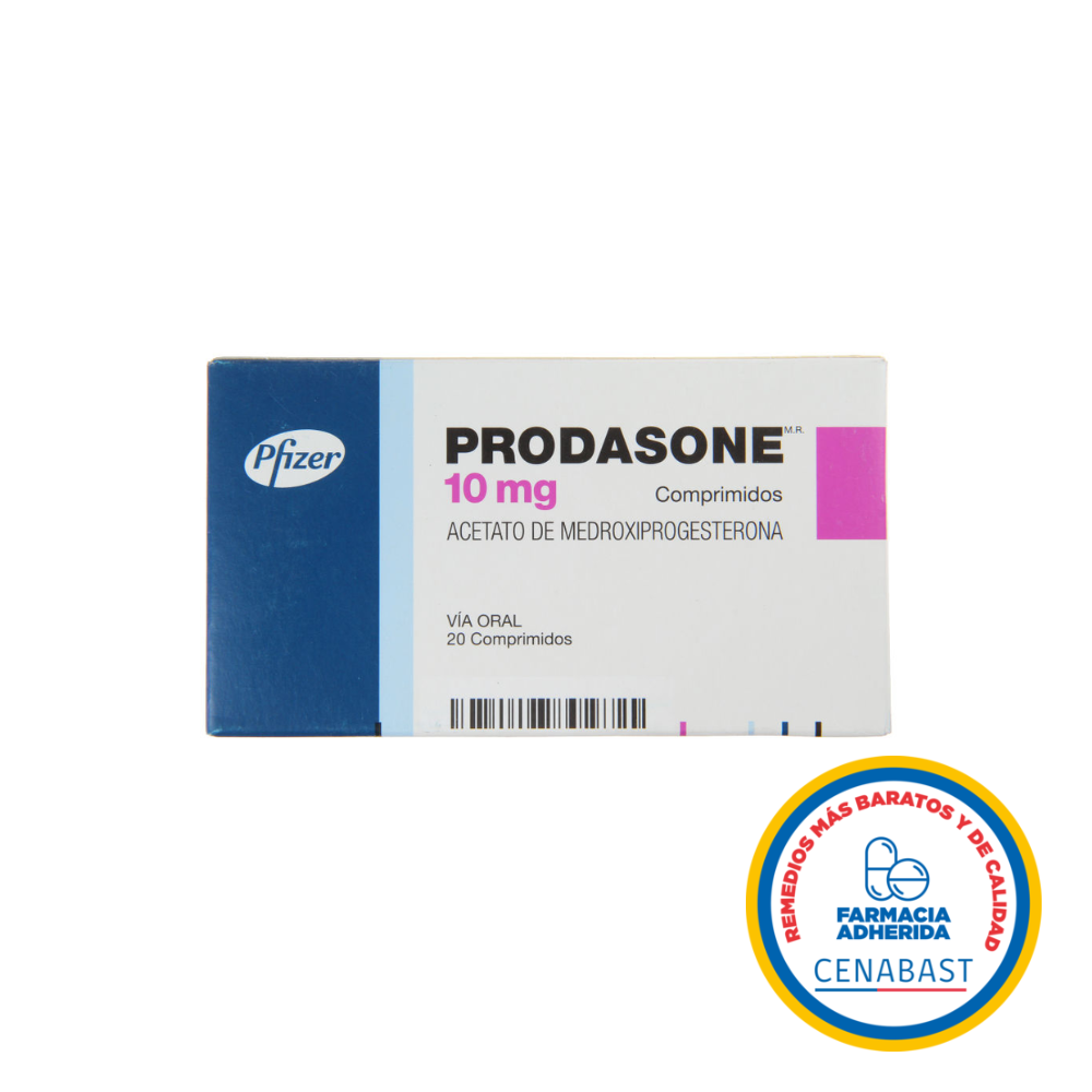 PRODASONE 10 MG CAJ 20 CM CENABAST