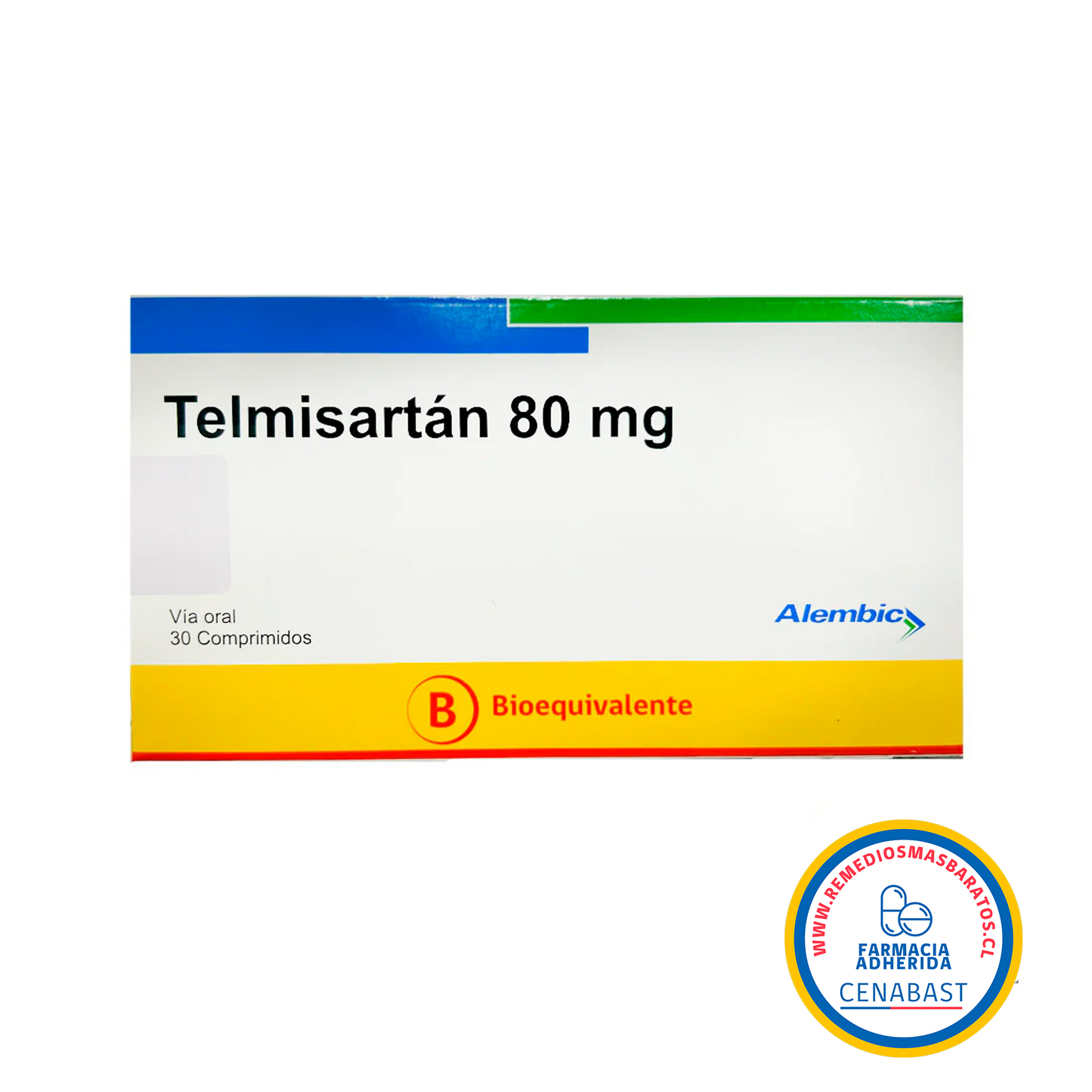TELMISARTANA 80 MG X 30 COMPRIMIDOS