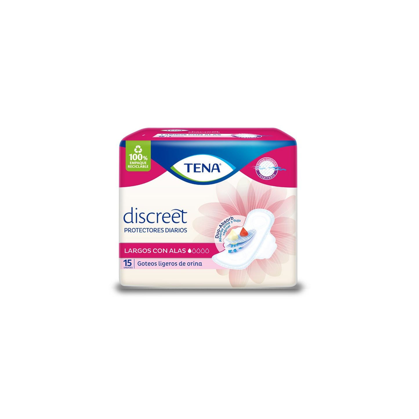 TENA DISCREET C/ ALAS X 15 PROT. DIARIOS
