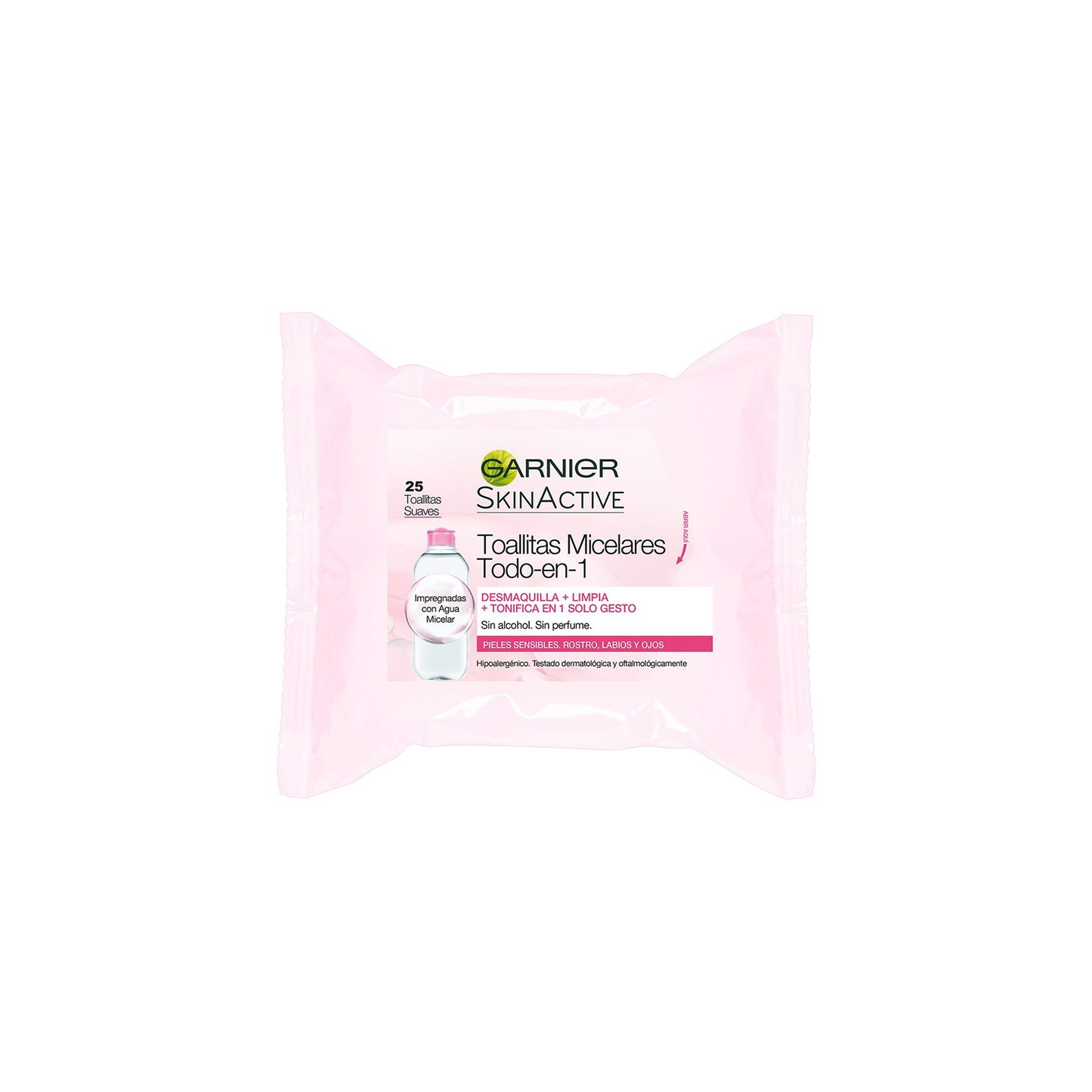 TOALLITAS DESMAQUNIDADESILLANTES MICELAR GARNIER