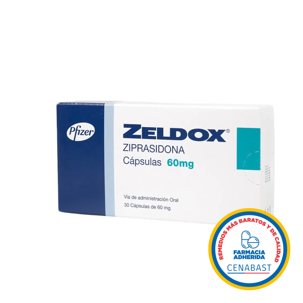 ZELDOX 60 MG X 30 CAPS. CENABAST
