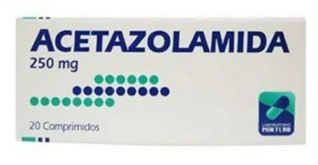 ACETAZOLAMIDA COMPRIMIDOS 250 MG. X 20 UNIDADES MINTLAB
