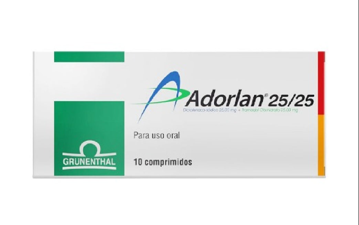 ADORLAN 25MG/25MG x10 COMP