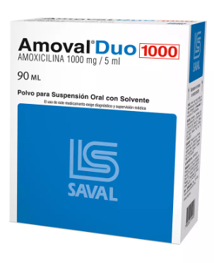 AMOVAL DUO SUS 1000 MG X 90 ML SAVAL