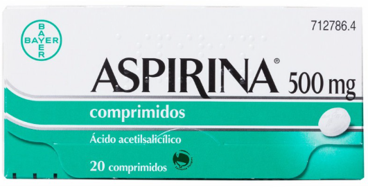 ASPIRINA 500 MG X 20 COMPRIMIDOS