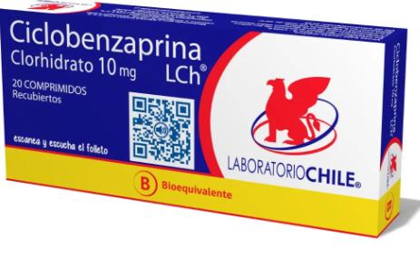 CICLOBENZAPRINA COMP 10 MG X 20 U CHILE BE