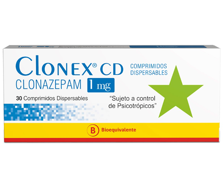 CLONEX CD 1.0 MG X 30 COMP.