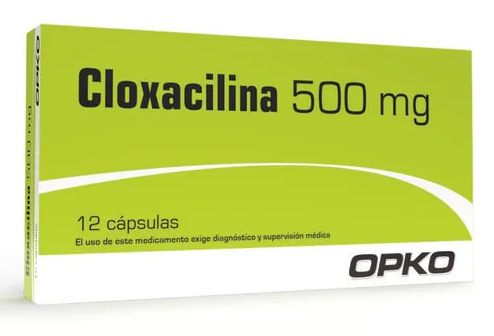 CLOXACILINA CÁPSULAS 500 MG X 12 U OPKO