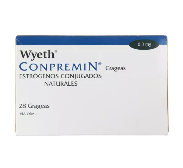 CONPREMIN ESTRÓGENOS CONJUGADOS 0,3 MG X 28 GRAGEAS