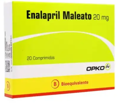 ENALAPRIL 20 MG X 20 COMPRIMIDOS
