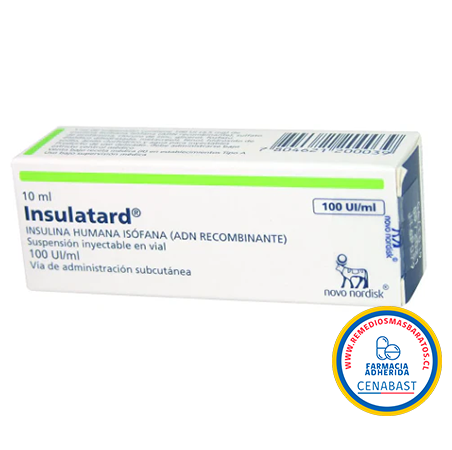 INSULATARD SUSPENSIÓN INYECTABLE 100 UI/mL