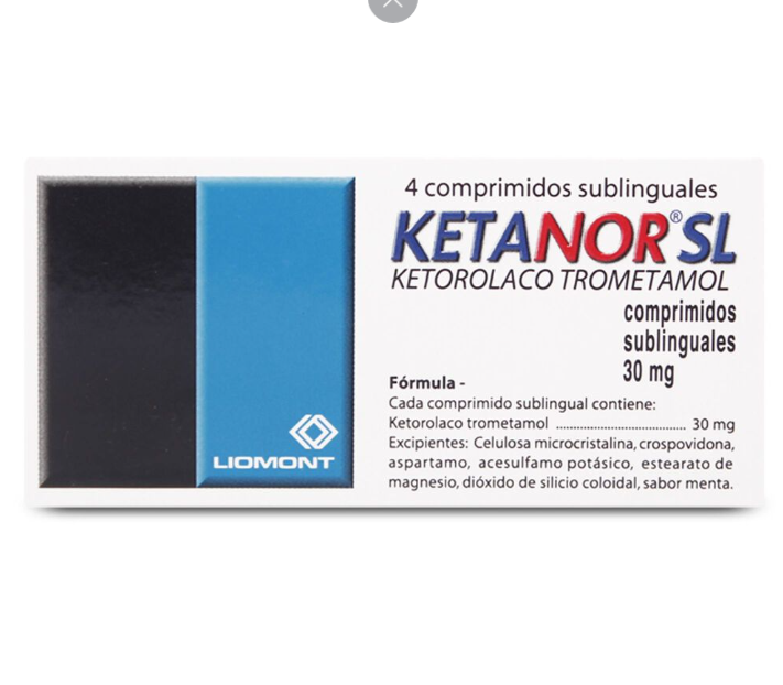 KETANOR-SL 30 MG 4 COM