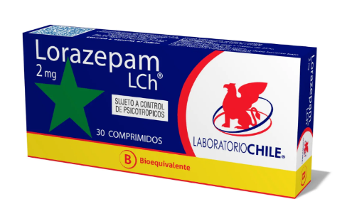 LORAZEPAM COMPRIMIDOS 2 MG X 30 U CHILE BE