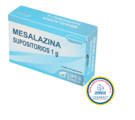 MESALAZINA 1 GR X 10 SUPOSITORIOS CENABAST