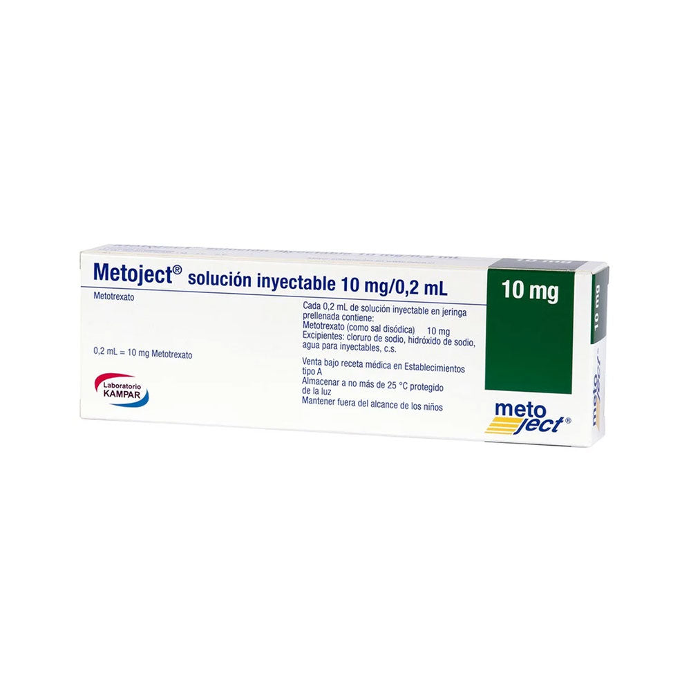 METOJECT® 10 MG/0,2 ML X 1 JERINGA PRE-LLENADA