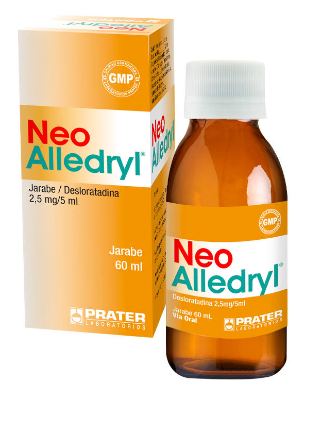 NEO-ALLEDRYL JARABE 2,5 MG / 5 ML X 60 ML