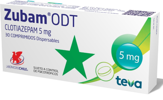 ZUBAM ODT 5 MG COMPRIMIDOS X 30 U