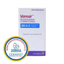 VANNAIR 80/4.5 MCG FRA 120 DOSIS CENABAST