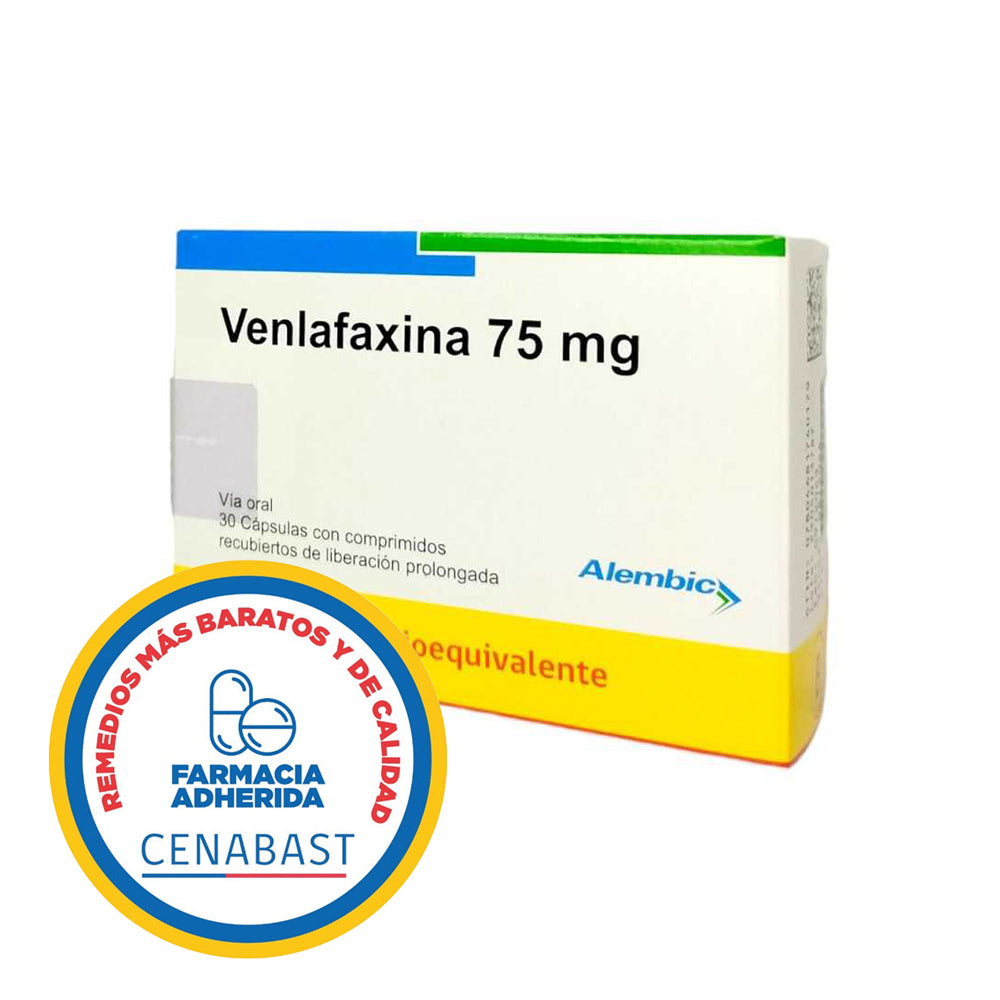 VENLAFAXINA 75 MG CAJ 30 COM CENABAST