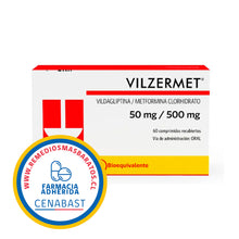 VILZERMET 50/500 MG CAJ 60 CM REC CENABAST