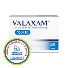 VALAXAM 160/10 X 30 COMPRIMIDOS CENABAST